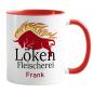 Preview: Firmentasse mit Logo und Personalisierung, in 4 Farben, Füllmenge: ca. 330 ml, Farbe: rot