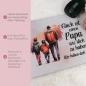 Preview: Mousepad mit Sprich "Glück ist einen Papa wie dich zu haben" Variante Papa, Mädchen und Junge, Produktbild