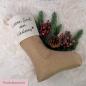 Preview: Nikolausstrumpf aus Jute mit Spruch Lieben Gruß vom Nikolaus, wiederverwendbare Geschenkverpackung,  Produktansicht