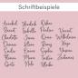 Preview: ca. 24 cm x 0,5 cm x 39 cm, Schriftbeispiele