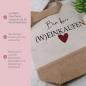 Preview: Einkaufstasche, Juteshopper mit Spruch Bin kurz Weinkaufen, Produktbild