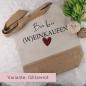 Preview: Einkaufstasche, Juteshopper mit Spruch Bin kurz Weinkaufen, Variante: Glitzerrot