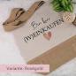 Preview: Einkaufstasche, Juteshopper mit Spruch Bin kurz Weinkaufen, Variante: rosegold
