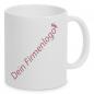 Preview: Hochwertige weiss-glänzende Keramiktasse mit Firmenlogo, Füllmenge ca. 330ml, beidseitiger Druck.