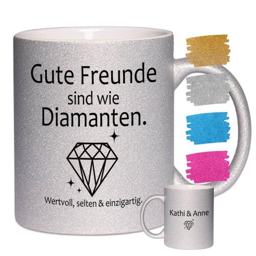 Glitzertasse 