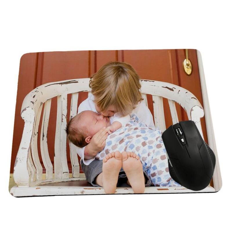 Mousepad mit deinem Lieblingsfoto, Größe: 230mm x 197mm x 5mm, für alle Computermäuse geeignet, Beispiel